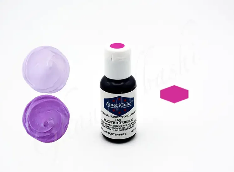 GBP02603-21gr-americolor-soft-gelpaste-165-electric-purple-food-color-01 رنگ خوراکی بنفش - تصویر 1